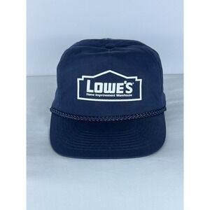 Vintage 90's Lowe's Home Improvement Warehouse SnapBack Rope Trucker Hat Cap